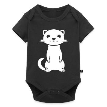Humour petite fouine - Body à manches courtes Premium Bébé - noir - Devant