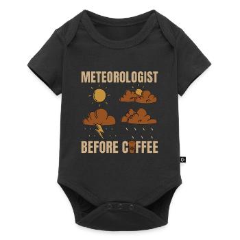 Meteorologist Before Coffee Forecast Coffee Lover - Baby Premium short-sleeve bodysuit - black - Front