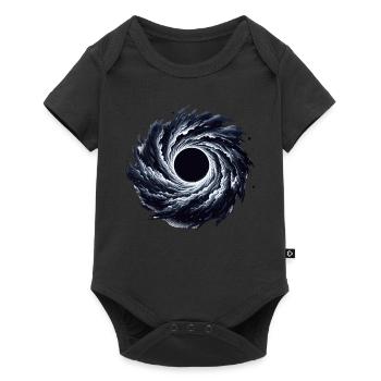 Astrophysik-Enthusiast Kosmisches Schwarzes Loch Kunstwerk - Baby Premium Kurzarmbody - Schwarz - Vorne