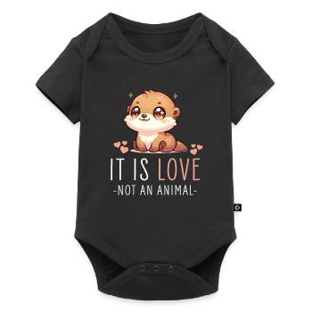 Cute Otter Graphic Perfect for Animal Lovers and - Baby Premium short-sleeve bodysuit - black - Front