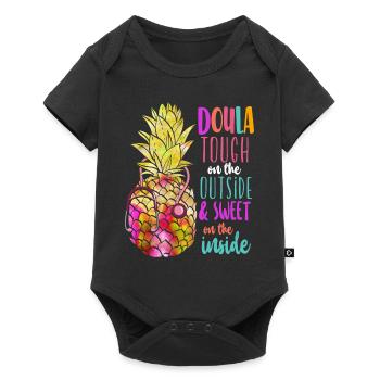 Doula Travailleuse à la naissance Doula ananas - Body à manches courtes Premium Bébé - noir - Devant