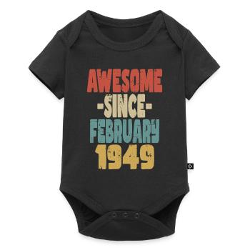 Génial Février 1949 - Body à manches courtes Premium Bébé - noir - Devant