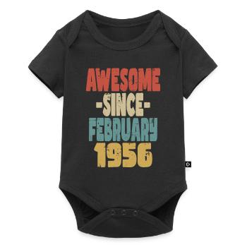 Génial Février 1956 - Body à manches courtes Premium Bébé - noir - Devant