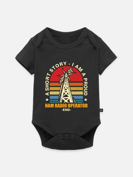 Ham Radio Operator A Short Story Radio Operator - Baby Premium Kurzarmbody - Schwarz