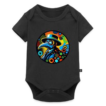 Gruseliger Halloween-horror-seuchendoktor - Baby Premium Kurzarmbody - Schwarz - Vorne