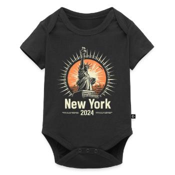 New York 2024 - Baby Premium short-sleeve bodysuit - black - Front