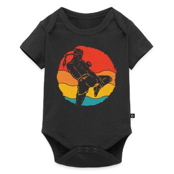 Muay Thaï - Body à manches courtes Premium Bébé - noir - Devant