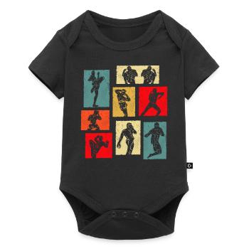 Muay Thaï - Body à manches courtes Premium Bébé - noir - Devant