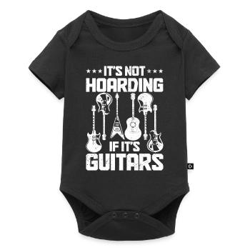 Guitar Vintage Guitarist Gift - Baby Premium short-sleeve bodysuit - black - Front