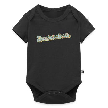 Dachdecker Abschluss-Geschenk Handwerker - Baby Premium Kurzarmbody - Schwarz - Vorne