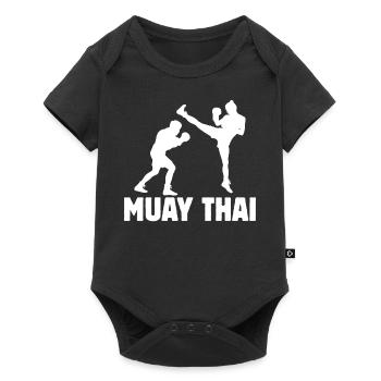 Muay Thaï - Body à manches courtes Premium Bébé - noir - Devant