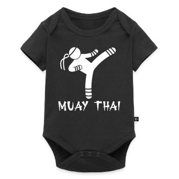 Muay Thaï - Body à manches courtes Premium Bébé - noir - Devant
