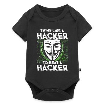 Ethical Hacker Ethischer Hacker - Baby Premium Kurzarmbody - Schwarz - Vorne