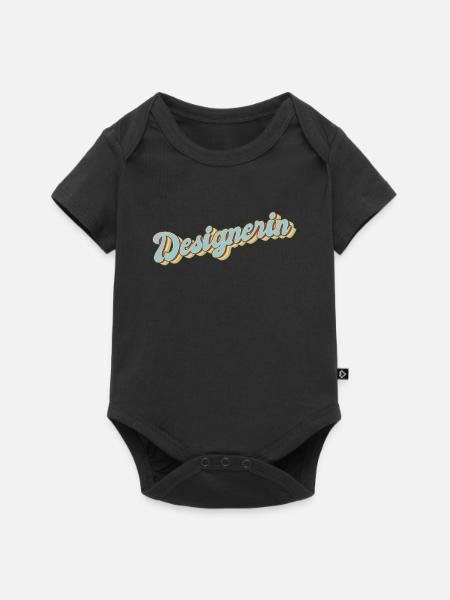 Illustrator Abschluss-Geschenk Designerin - Baby Premium Kurzarmbody - Schwarz