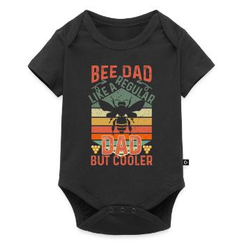 Bee Father Honey Beekeeper Father Beekeeper - Baby Premium short-sleeve bodysuit - black - Front