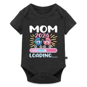 Maman 2024 Enceinte Maman Grossesse - Body à manches courtes Premium Bébé - noir - Devant