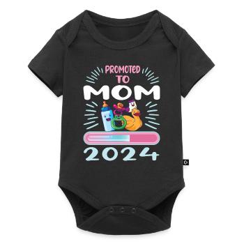 Maman 2024 Enceinte Maman Grossesse - Body à manches courtes Premium Bébé - noir - Devant