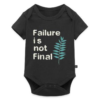 FAILURE IS NOT FINAL 01 - Baby Premium short-sleeve bodysuit - black - Front