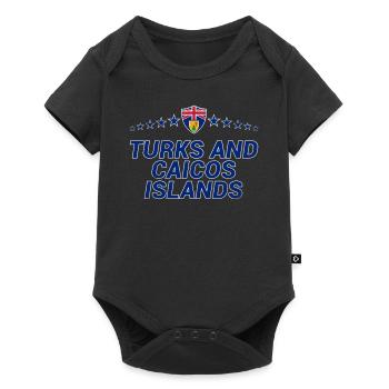 Turks et Caicos (Îles) - Body à manches courtes Premium Bébé - noir - Devant