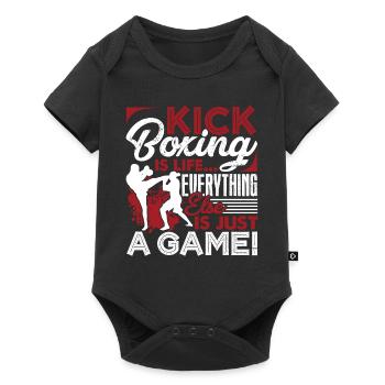 Kickboxing Kickboxing Is Life - Baby Premium short-sleeve bodysuit - black - Front