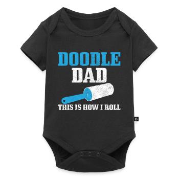 Goldendoodle Chien Doodle Papa Cadeau - Body à manches courtes Premium Bébé - noir - Devant