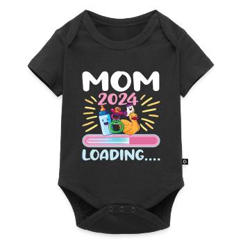 Maman 2024 Enceinte Maman Grossesse - Body à manches courtes Premium Bébé - noir - Devant