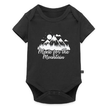 Made for the Mountain Hiking Hobby - Baby Premium short-sleeve bodysuit - black - Front