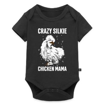 Silkie Chicken Funny Farm Animal Lover - Baby Premium short-sleeve bodysuit - black - Front