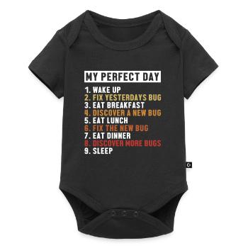 Correction de bugs Perfect Day Développeur Codeur Programmeur - Body à manches courtes Premium Bébé - noir - Devant
