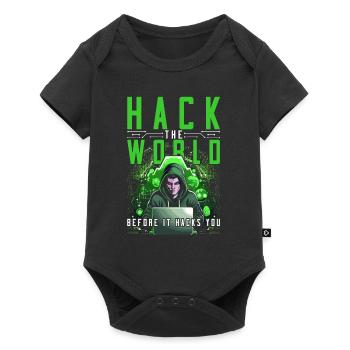 Ethical Hacker Ethischer Hacker - Baby Premium Kurzarmbody - Schwarz - Vorne