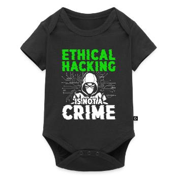 Le piratage éthique n’est pas un crime - Body à manches courtes Premium Bébé - noir - Devant