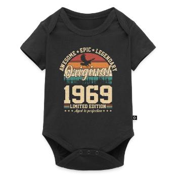 Legendary 1969 Birthday - Baby Premium short-sleeve bodysuit - black - Front
