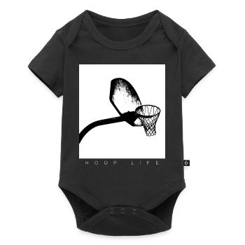 Hoop Basketball Player Hoop Black Graphic - Baby Premium short-sleeve bodysuit - black - Front