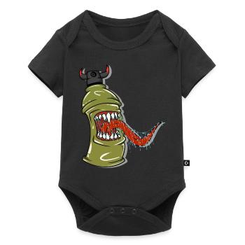Devil Can - Baby Premium Kurzarmbody - Schwarz - Vorne