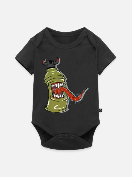 Devil Can - Baby Premium Kurzarmbody - Schwarz