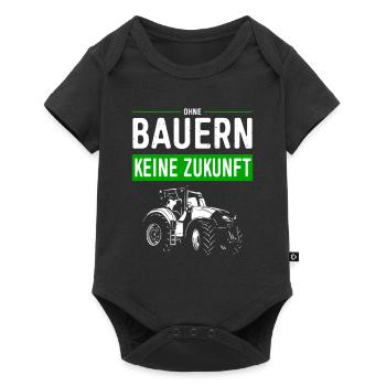 Ohne Bauern Keine Zukunft - Bauernprotest 2024 - Baby Premium Kurzarmbody - Schwarz - Vorne