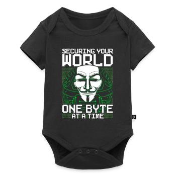Ethical Hacker Ethischer Hacker - Baby Premium Kurzarmbody - Schwarz - Vorne