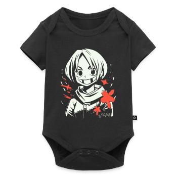 Not an ordinary anime girl, it's manga - Baby Premium short-sleeve bodysuit - black - Front