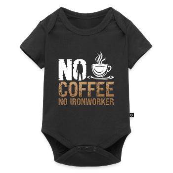Ironworker No Coffee No Locksmith Coffee Lover - Baby Premium short-sleeve bodysuit - black - Front