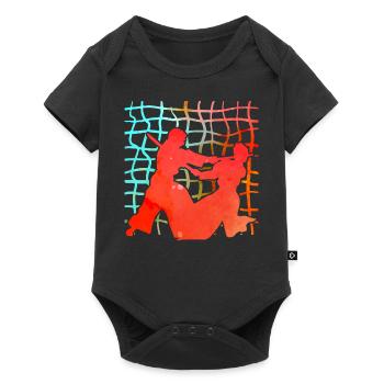 Aïkido - Body à manches courtes Premium Bébé - noir - Devant