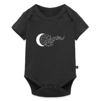 Moon, Night Sky, Space - Baby Premium short-sleeve bodysuit - black - Front