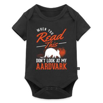 Aardvark Gift Aardvark - Baby Premium short-sleeve bodysuit - black - Front