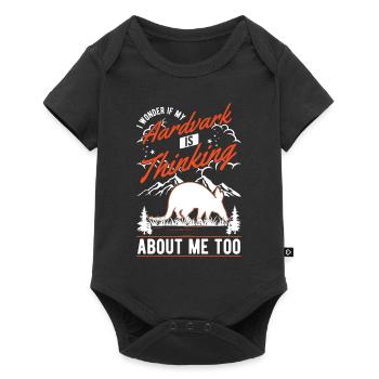 Aardvark Gift Aardvark - Baby Premium short-sleeve bodysuit - black - Front