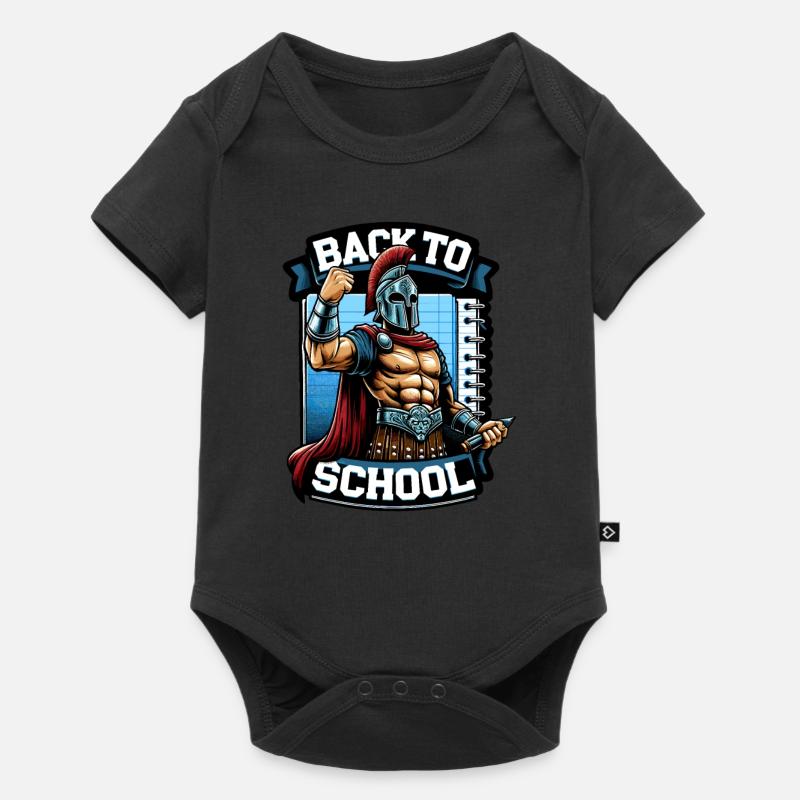 Professeur d'école de gladiateurs de la Rome antique - Body à manches courtes Premium Bébé - noir