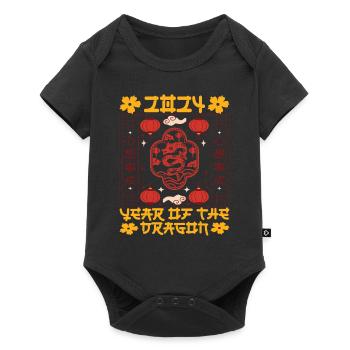Chinese New Year Year Of The Dragon 2024 - Baby Premium short-sleeve bodysuit - black - Front