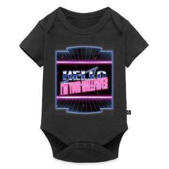 hack out bday hacker fans and free wifi codes - Baby Premium Kurzarmbody - Schwarz - Vorne