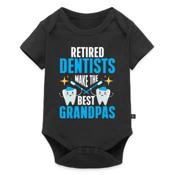 Diplôme d’étudiant dentiste en dentisterie dentaire - Body à manches courtes Premium Bébé - noir - Devant