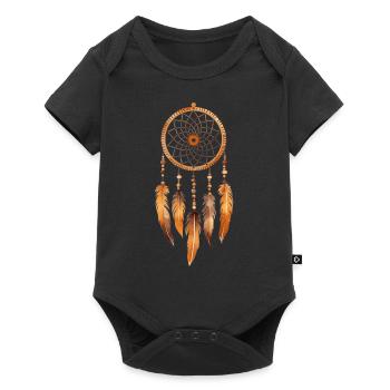 Dream Catcher Bohemian Tribal Native American Boho - Baby Premium Kurzarmbody - Schwarz - Vorne