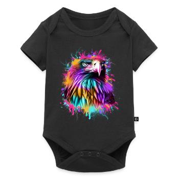 Eagle Graffiti Colorful - Baby Premium short-sleeve bodysuit - black - Front