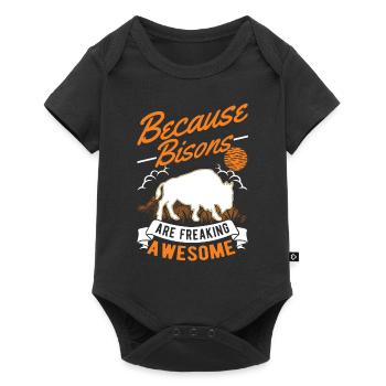Buffalo Gift Bison Water Buffalo Buffalo - Baby Premium short-sleeve bodysuit - black - Front